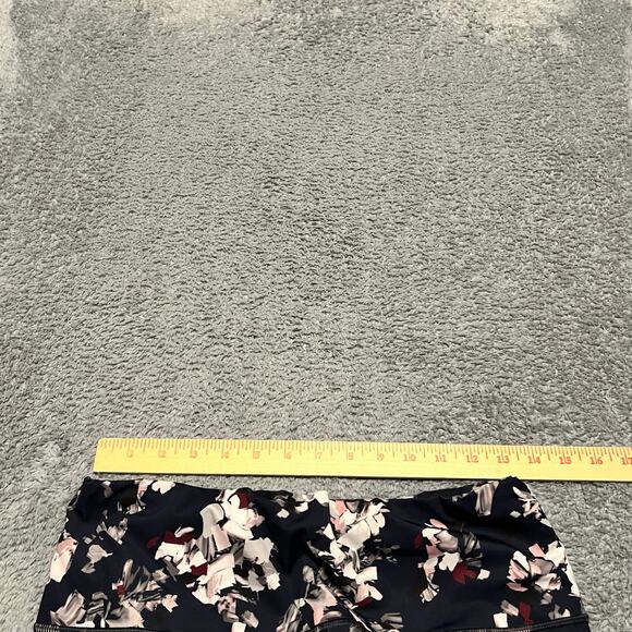 Athleta Leggings Womens Medium Challenge Bloom Midnight Madness Navy Blue - Picture 7 of 10